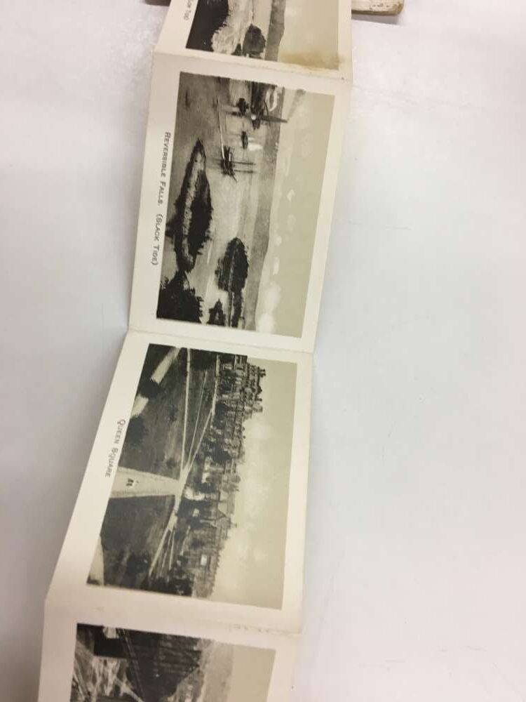 St John New Brunswick Canada Winter Port Novelty Pullout Scene Postcard K61857 - Image 3