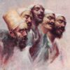 Howling Dervishes Arab Men Antique Postcard J65627