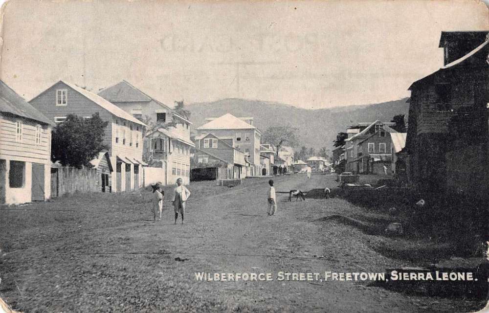 Freetown Sierra Leone Wilberforce Street Antique Postcard J65830 Mary L. Martin Ltd. Postcards