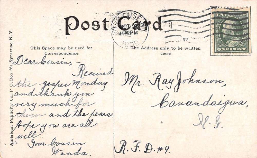 Syracuse New York Alhambra Street View Antique Postcard K62070 - Image 2