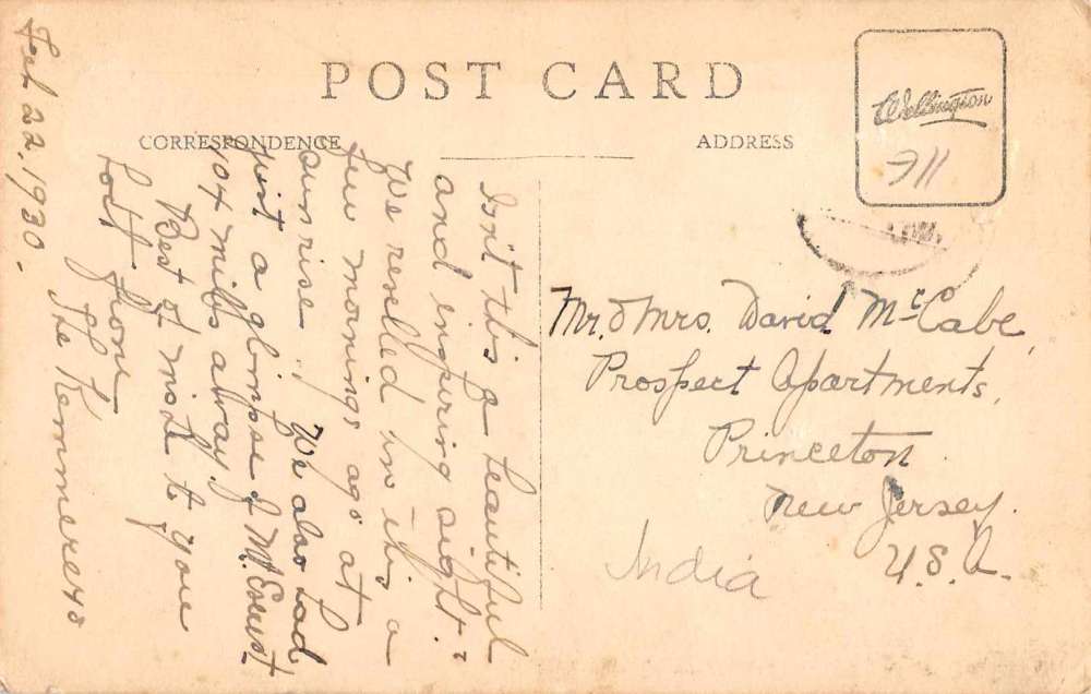 Mountains India Scenic View from Robertson Road Real Photo Postcard J66024 - Image 2