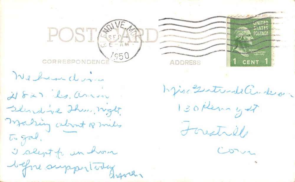 Glendive Montana Washington School Real Photo Antique Postcard J66135 - Image 2