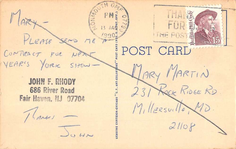 Red Bank New Jersey Row Boat Waterfront Greeting Antique Postcard K62660 - Image 2