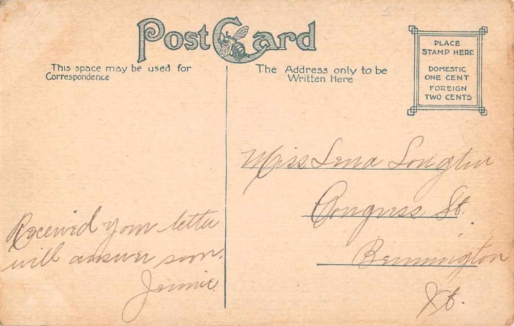 Croghan New York St Stephen's Church Antique Postcard J66151 - Image 2