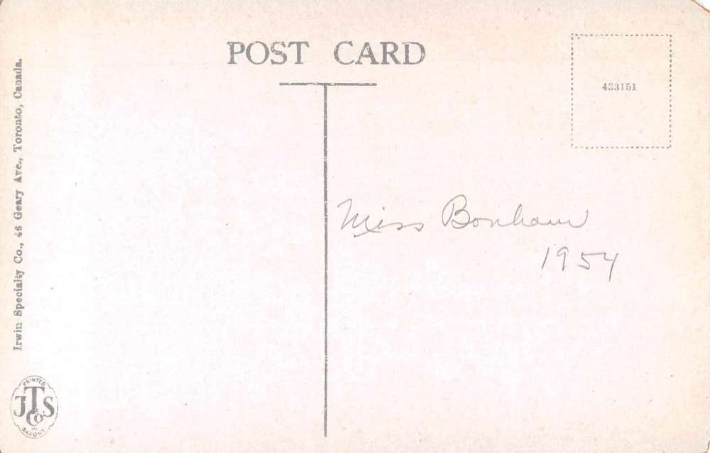 Morrisburg Ontario Canada Anglican Church Antique Postcard J66207 - Image 2