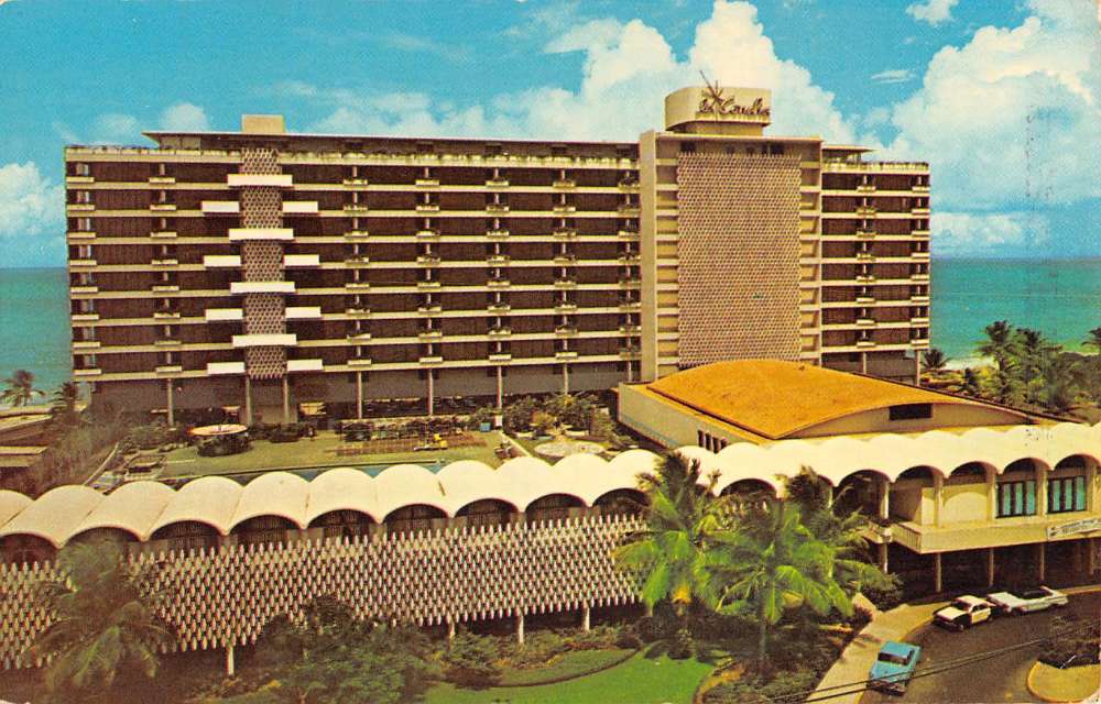 San Juan Puerto Rico Hotel Beach Cabana Club La Concha Vintage Postcard  K62756 - Mary L. Martin Ltd. Postcards