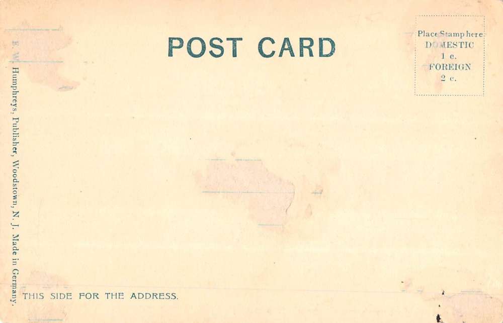 Penns Grove New Jersey Emmanuel ME Church Street View Antique Postcard K62866 - Image 2