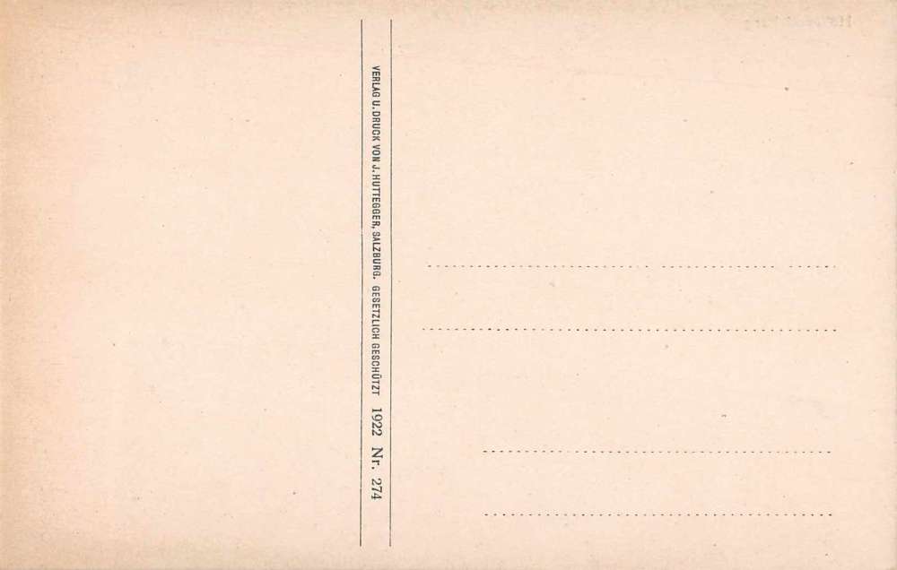 Salzburg Austria Hohensalzburg Birds Eye View Antique Postcard J66411 - Image 2