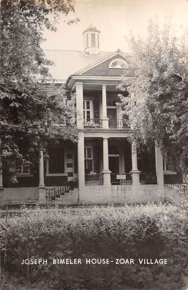 Zoar Village Ohio Joseph Bimeler House Real Photo Antique Postcard