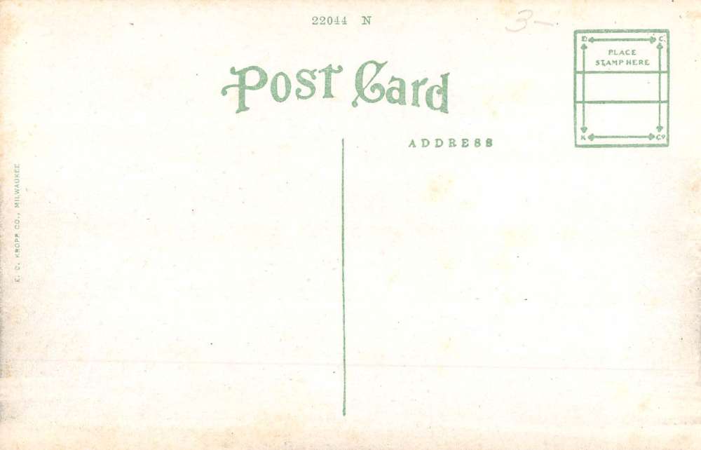 Ripon Wisconsin Carnegie Library Street View Antique Postcard K63230 - Image 2