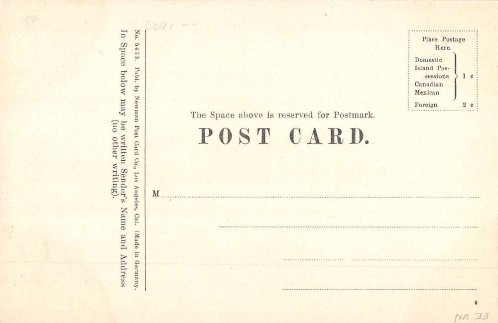 Pomona California San Jose Hills Street View Antique Postcard K63388 - Image 2