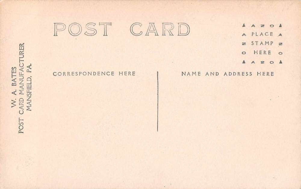 Mansfield Pennsylvania Scenic View Real Photo Antique Postcard J66826 - Image 2