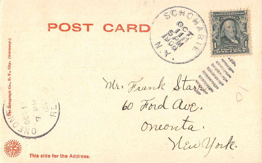 Schoharie New York Court House Exterior View Antique Postcard J66851 - Image 2