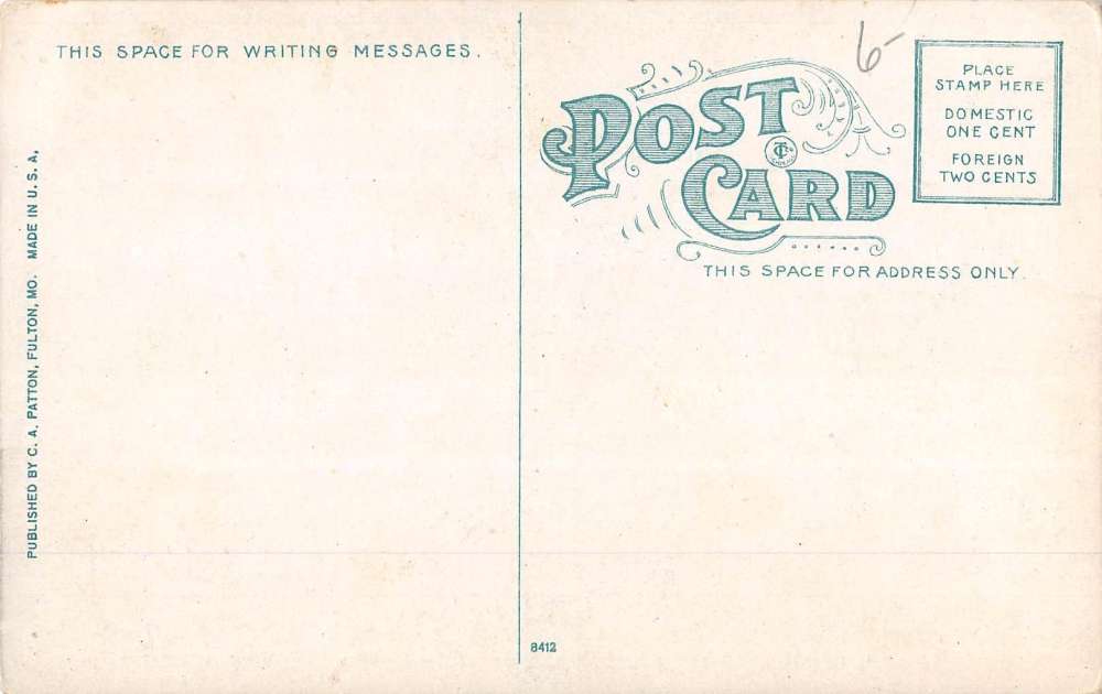 Fulton Missouri High School Street View Antique Postcard K64668 - Image 2