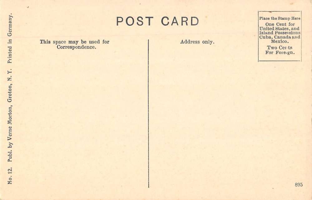 Locke New York Main Street Scene Fountain House Antique Postcard K64726