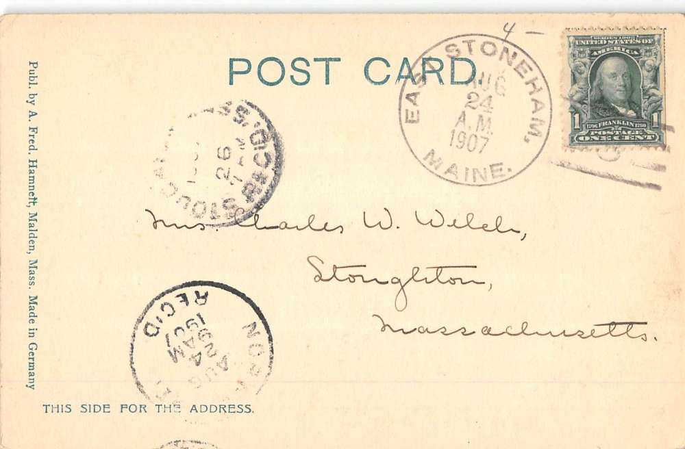 Center Lovell Maine Kezar Lake Waterfront Antique Postcard K65512 - Image 2