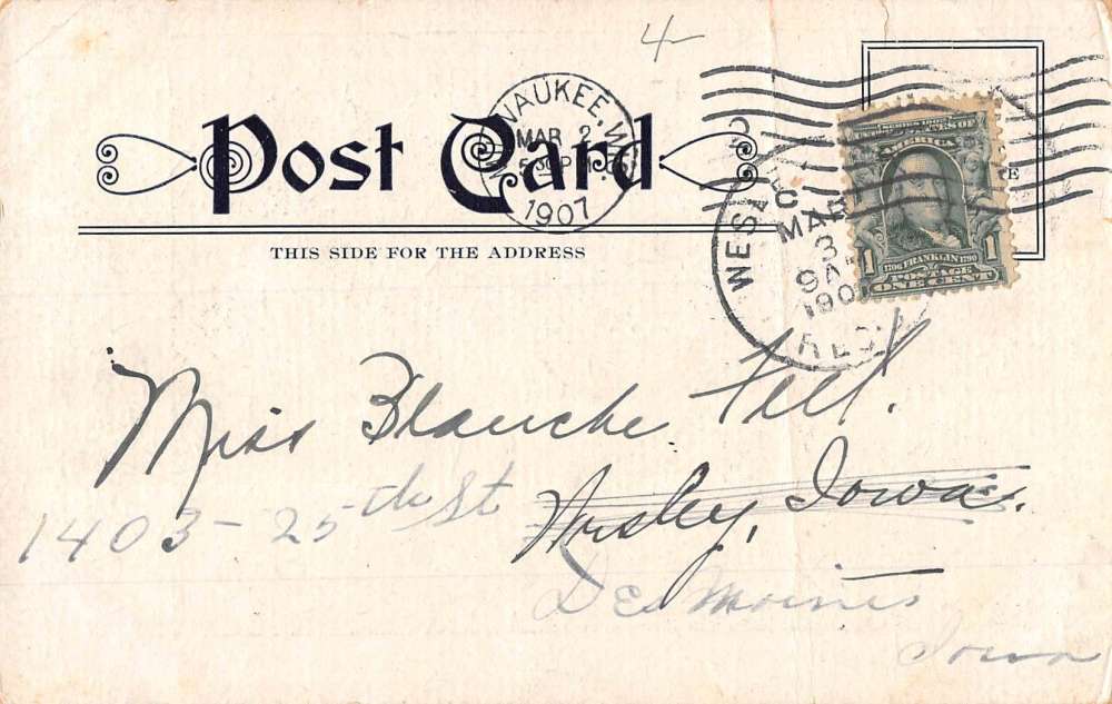 Lake Mills Wisconsin Rock Scenery Waterfront Antique Postcard K65530 - Image 2