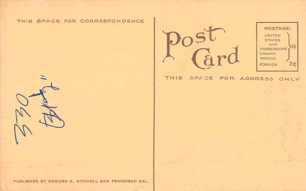 Palo Alto California Catholic Church Street View Antique Postcard K65567 - Image 2