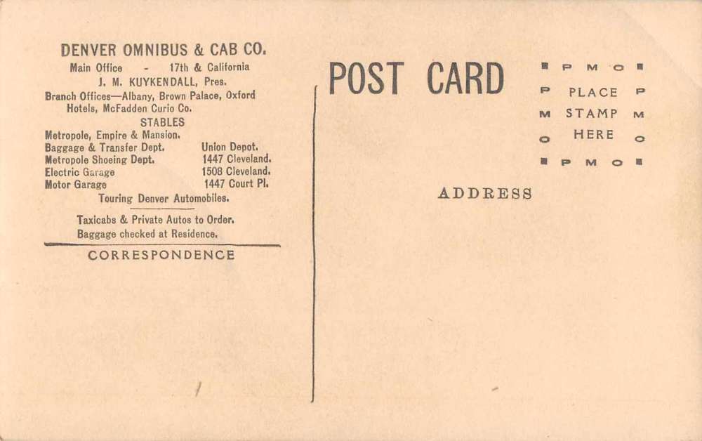 Denver Colorado Omnibus Touring Sight Seeing Bus Real Photo Postcard J67734 - Image 2