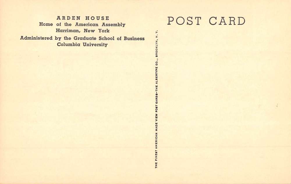 Harriman New York Arden House Street View Antique Postcard K66236
