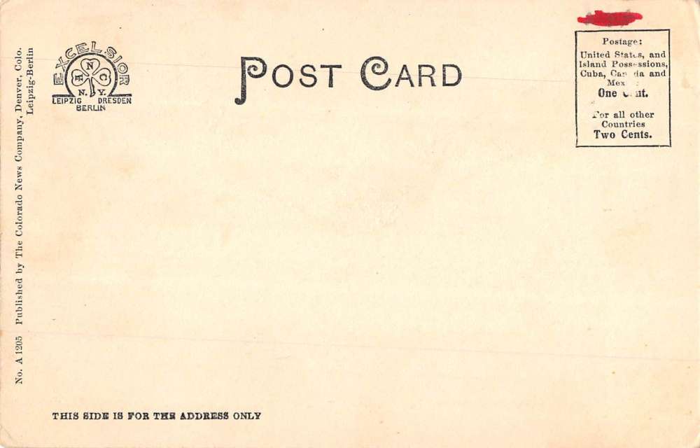 Denver Colorado Brown Hotel Street View Antique Postcard K67013 - Image 2