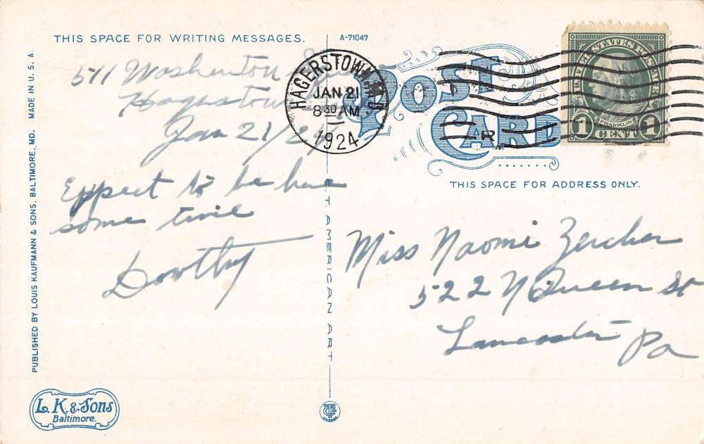 Antietam Maryland Brigade Monument Antique Postcard K67249 - Image 2