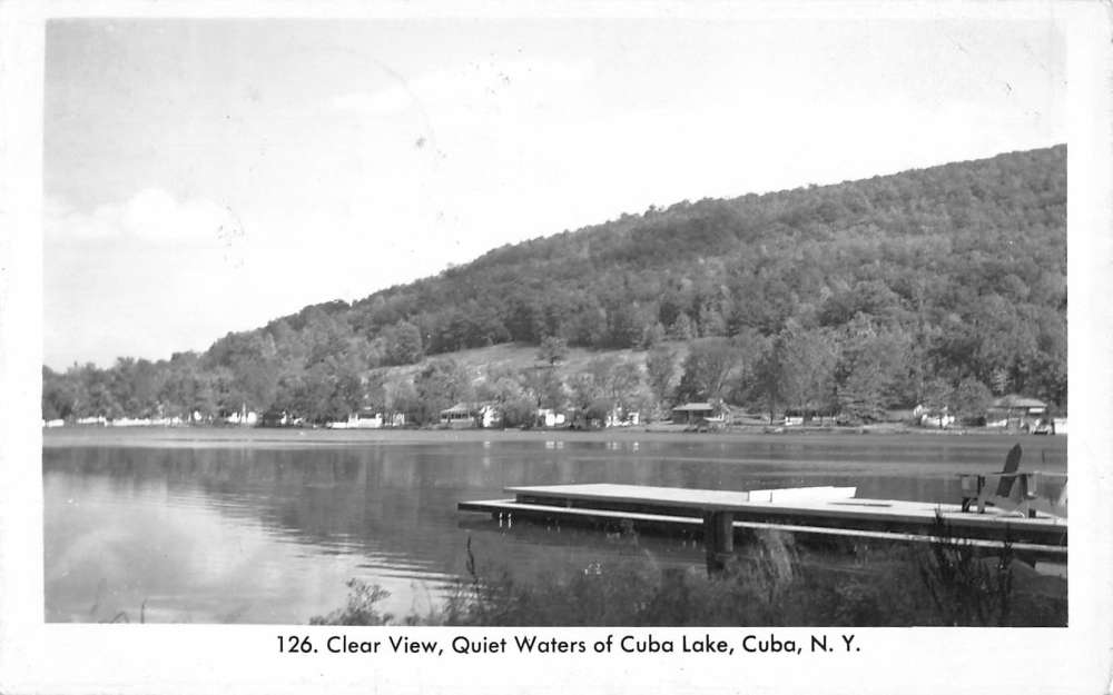 Cuba New York Clear View Lake Real Photo Antique Postcard K67281 Mary