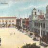 San Juan Puerto Rico Plaza Principal Birdseye View Antique Postcard K67405