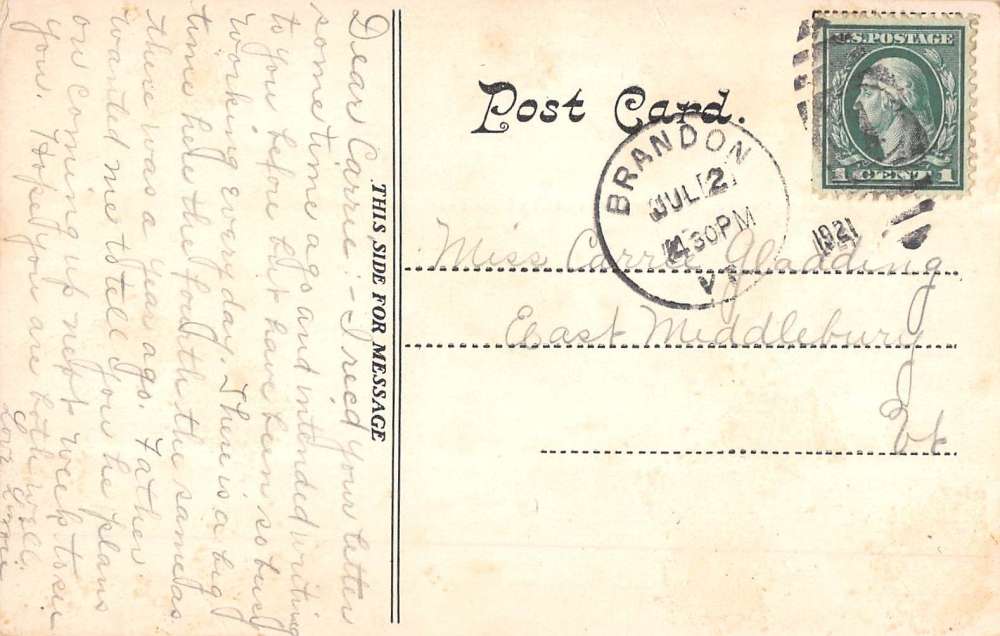 Burlington Vermont Thomsons Point Mallets Bay Antique Postcard K67458 - Image 2