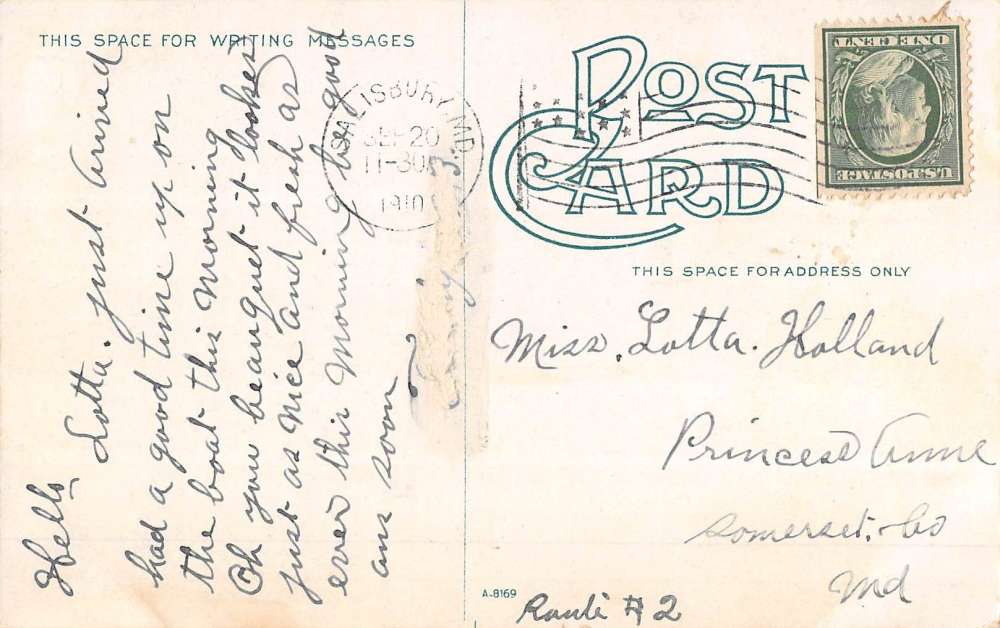 Salisbury Maryland Home For The Aged Street View Antique Postcard K67524 - Image 2