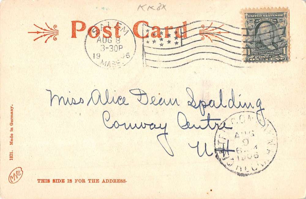 Beverly Massachusetts Hospital Point Light House Antique Postcard K68117 - Image 2