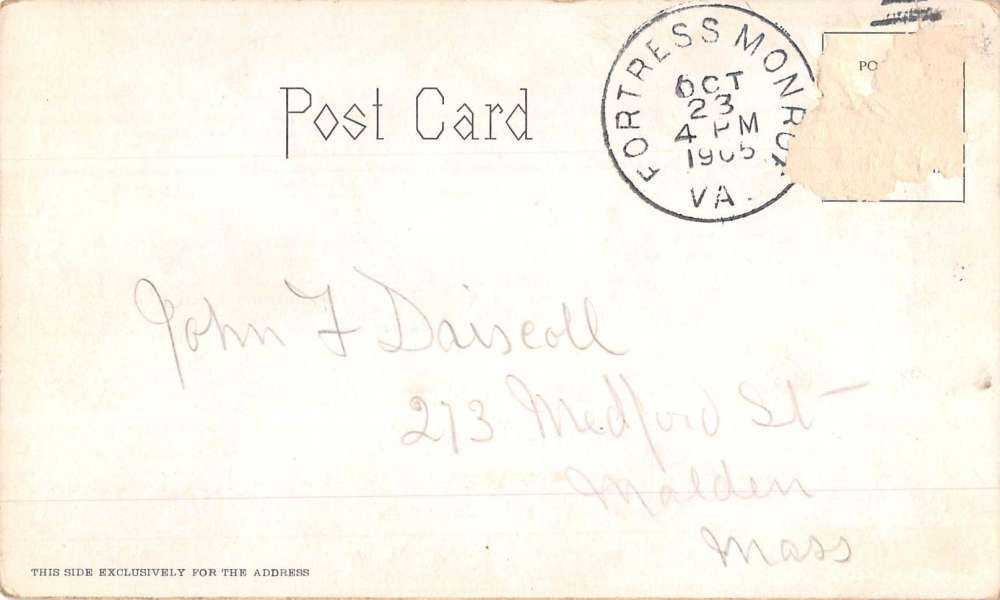 Fortress Monroe Virginia Hotel Chamberlin Dress Parade Antique Postcard K68423 - Image 2