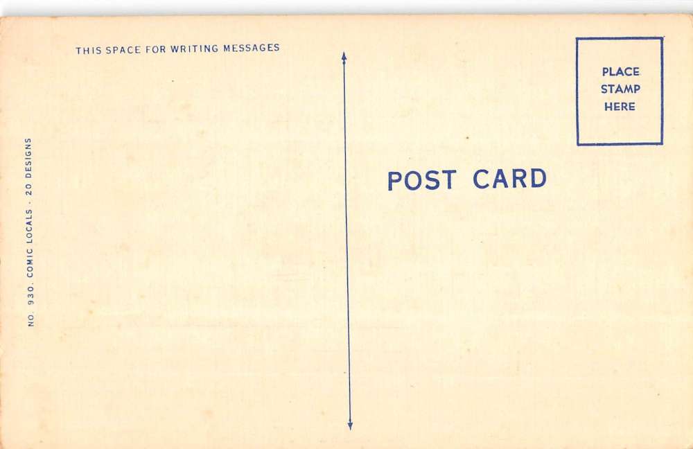 Killbuck Ohio Airplane Comic Greeting Antique Postcard K68512 - Image 2