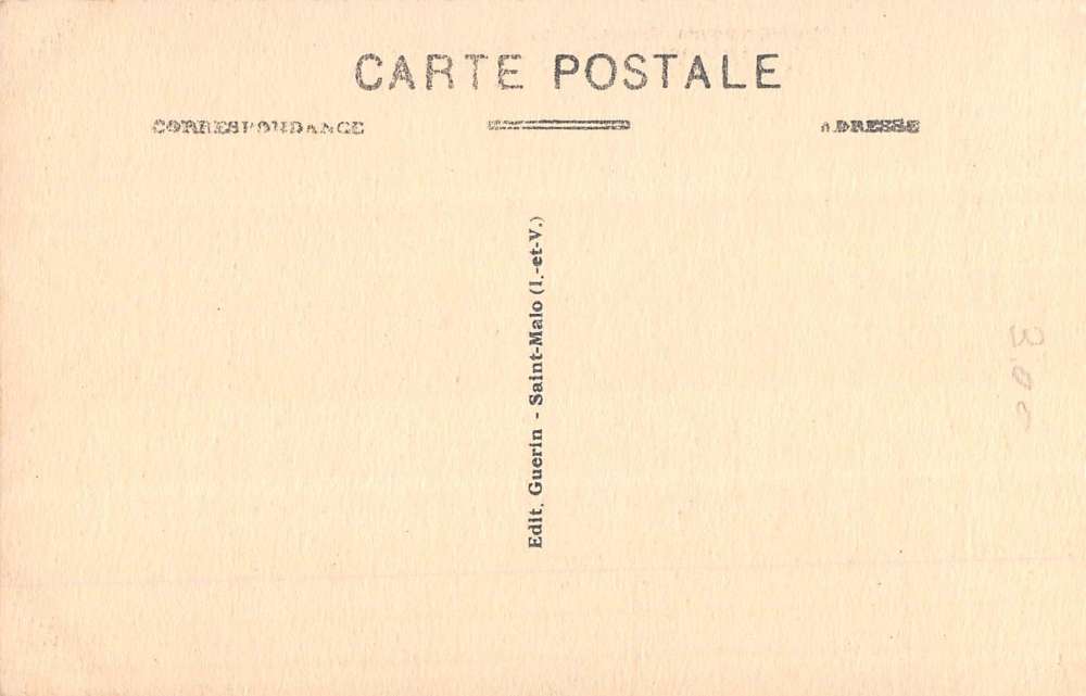 St Malo France Emerald Coast Casino Birdseye View Antique Postcard K68535 - Image 2