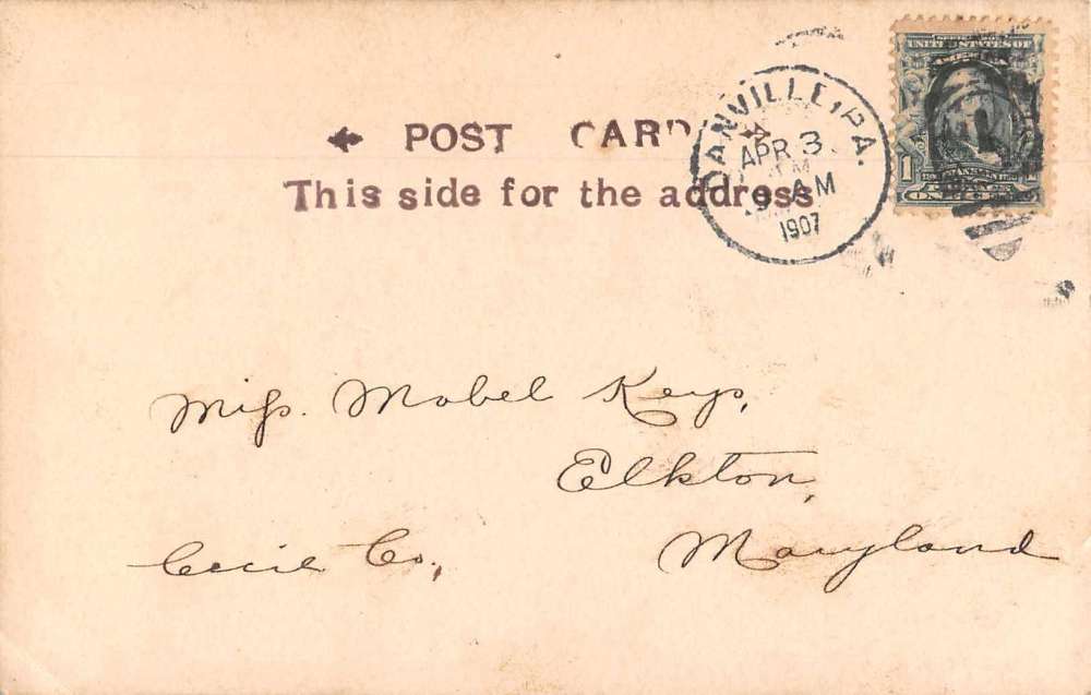 Danville Pennsylvania Presbyterian Church Real Photo Antique Postcard J68706 - Image 2