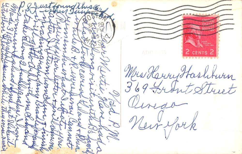 Fairhaven Massachusetts Centre Methodist Church Real Photo Postcard K68815 - Image 2