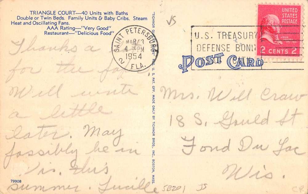 Meridian Mississippi Triangle Tourists Multiview Antique Postcard K69183 - Image 2