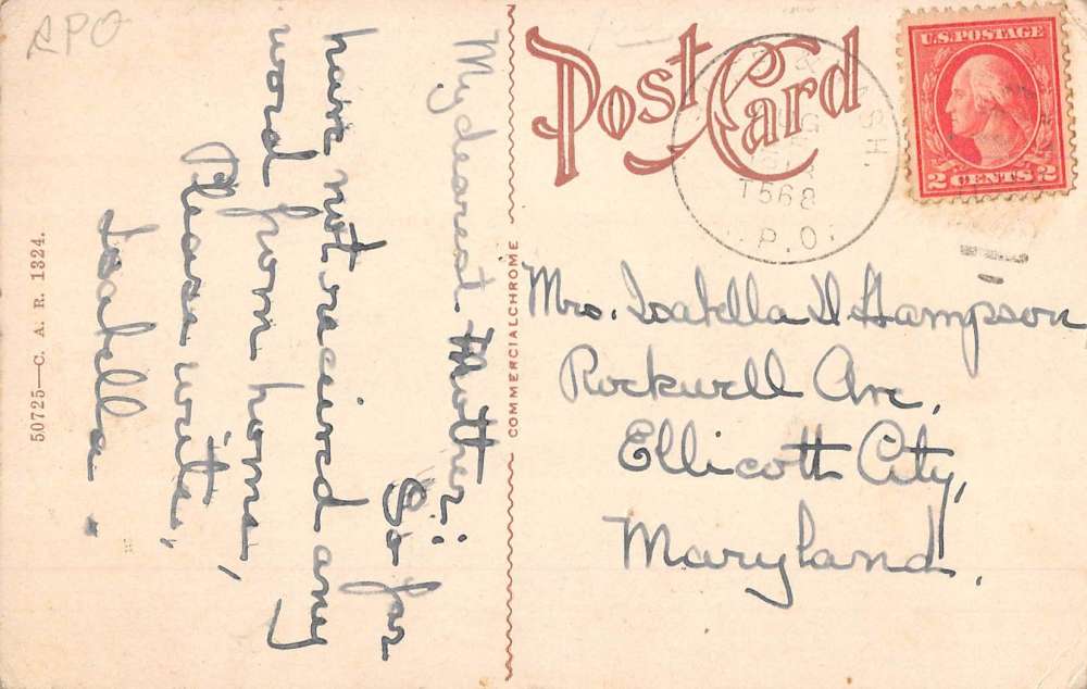 Williamsport Pennsylvania Country Club Street View Antique Postcard K69265 - Image 2