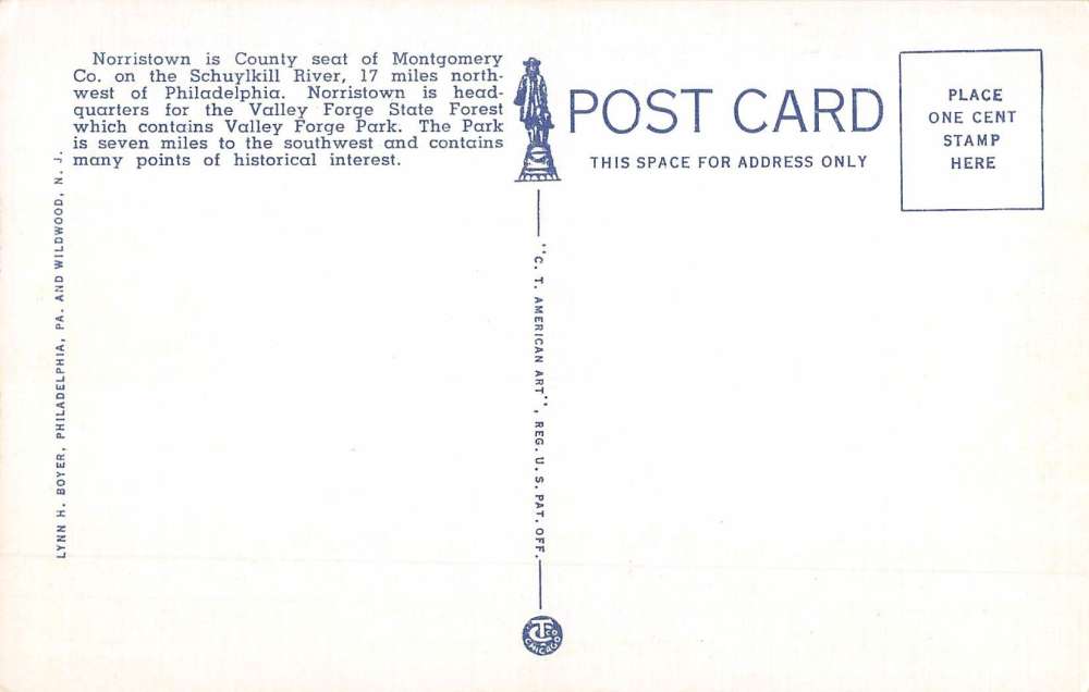 Norristown Pennsylvania Birdseye View Of City Antique Postcard K69275 - Image 2