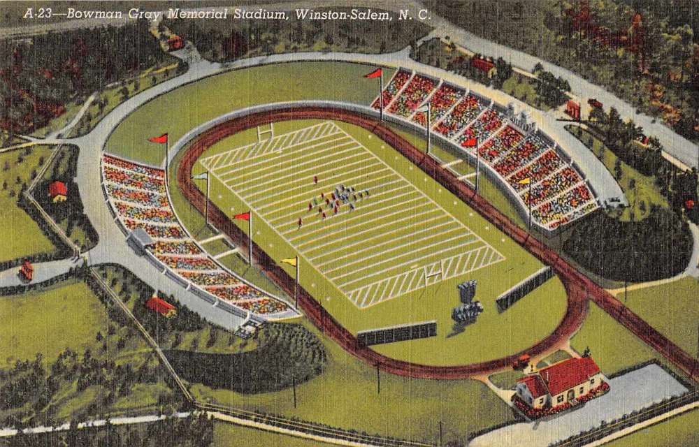 WinstonSalem North Carolina Bowman Gray Memorial Stadium Linen