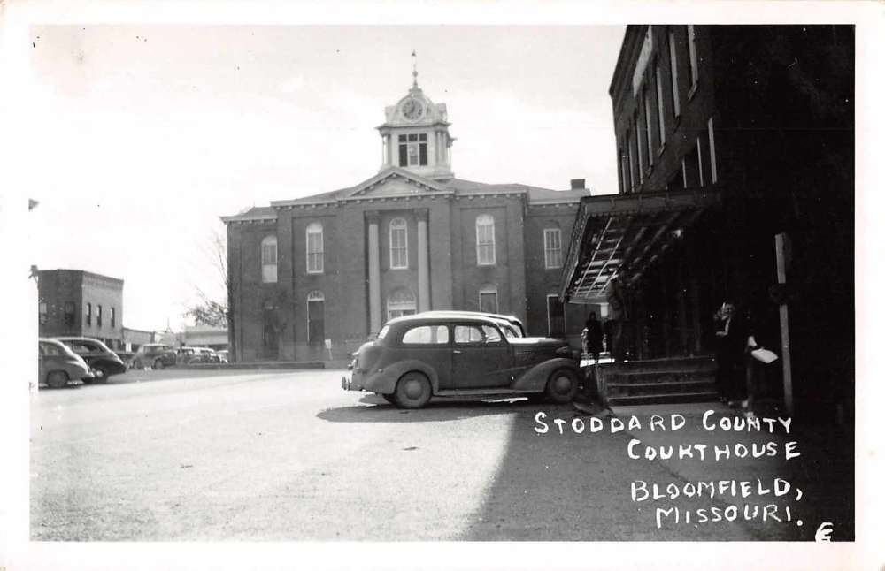 Bloomfield Missouri Court House Real Photo Antique Postcard J68942