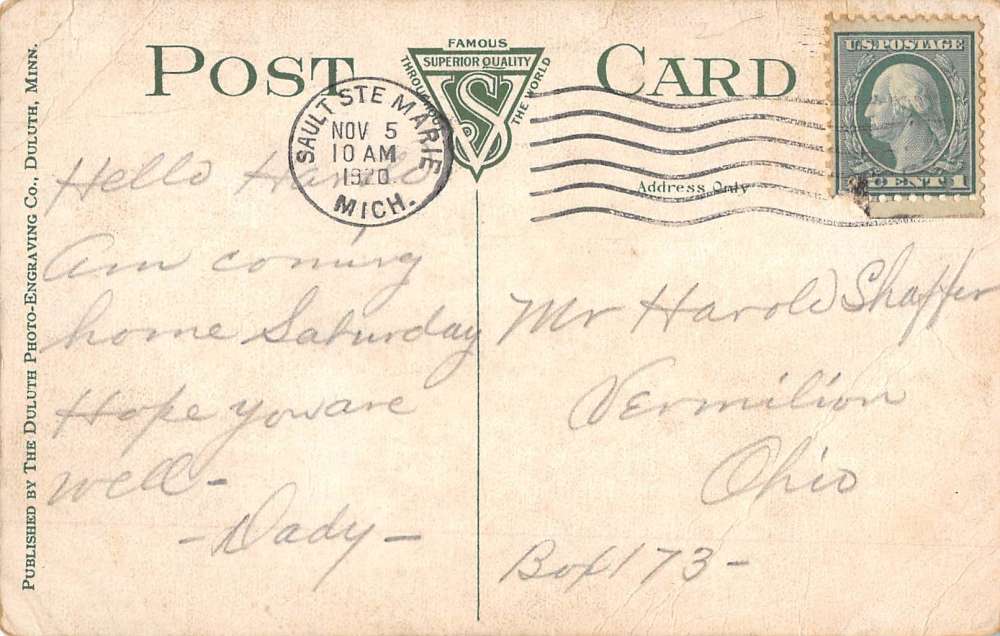 Superior Wisconsin Great Northern Largest Elevator Antique Postcard K69880 - Image 2