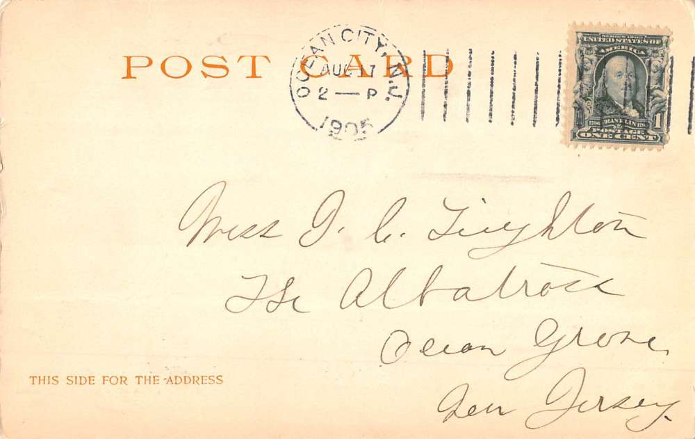 Asbury Park New Jersey Casino Beach Scene Antique Postcard K69924 - Image 2