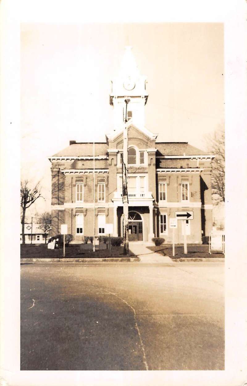 Toledo Illinois Cumberland Court House Real Photo Antique Postcard
