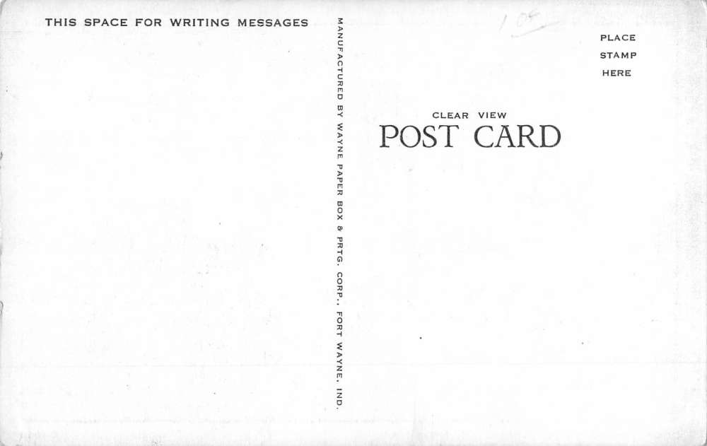 Columbia City Indiana Court House Street View Antique Postcard K70133 - Image 2