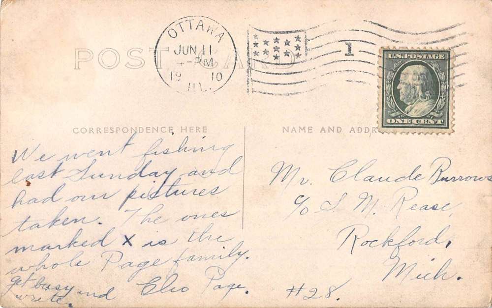 Ottawa Illinois Scenic Waterfront Real Photo Antique Postcard K70274 - Image 2