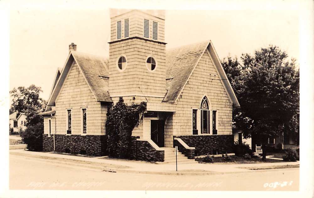 Ortonville Minnesota First ME Church Real Photo Antique Postcard K70474