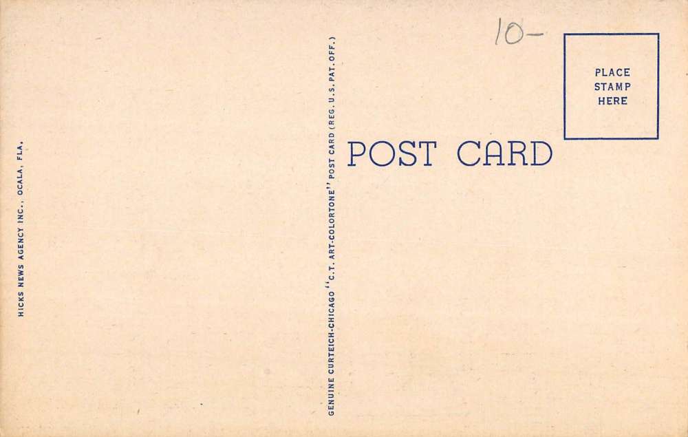 Ocala Florida Main Street Scene Hotel Antique Postcard K70569 - Image 2