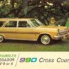 1965 Rambler Ambassador 990 Cross Country Car Vintage Postcard K70894