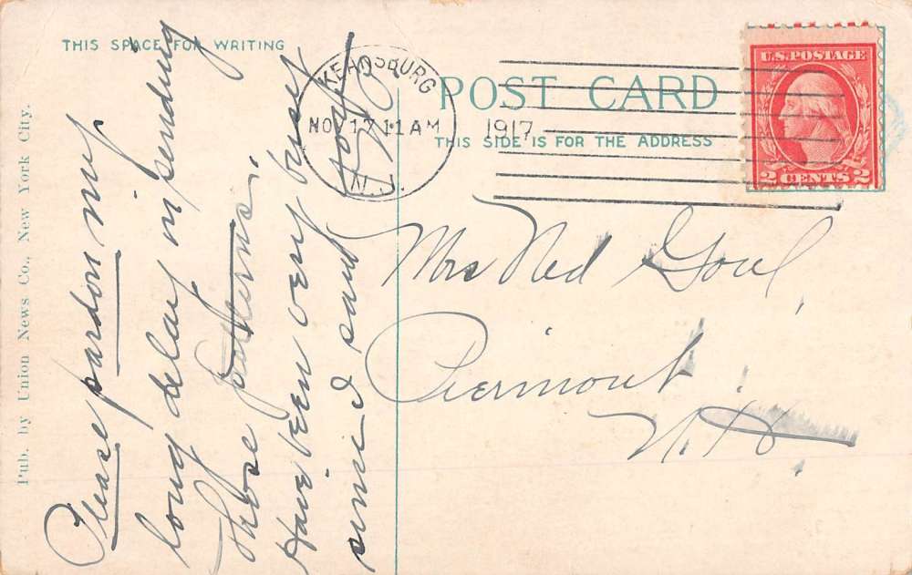 Keansbury New Jersey Crowded Beach Scene Antique Postcard K71122 - Image 2